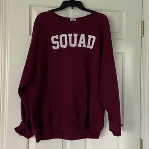 Crew neck sweatshirt. Size XL.